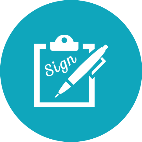 当日スケジュールの確認・必要書類への記入